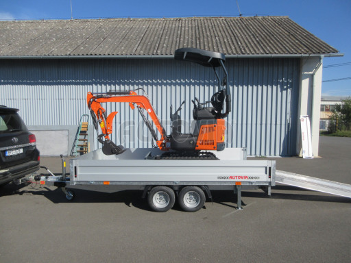 Přívěs pro převoz bagrů ZV 33 2,7T B2 3,33x1,70/0,35 10