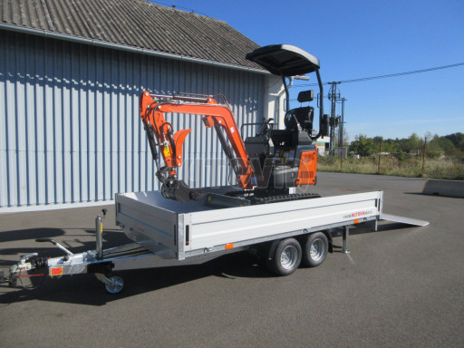Přívěs pro převoz bagrů ZV 33 2,7T B2 3,33x1,70/0,35 10