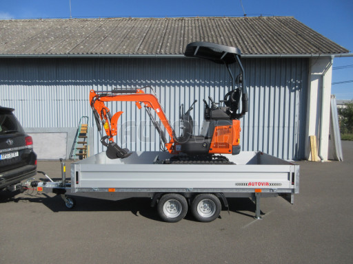 Přívěs pro převoz bagrů ZV 33 2,7T B2 3,33x1,70/0,35 10