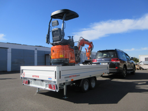 Přívěs pro převoz bagrů ZV 33 2,7T B2 3,33x1,70/0,35 10