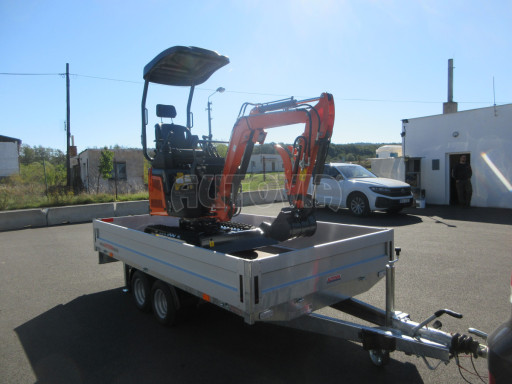 Přívěs pro převoz bagrů ZV 33 2,7T B2 3,33x1,70/0,35 10