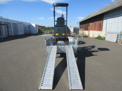 Sklápěcí přívěs VER SK 1,5T 2,65x1,55/0,30 ruč č.45