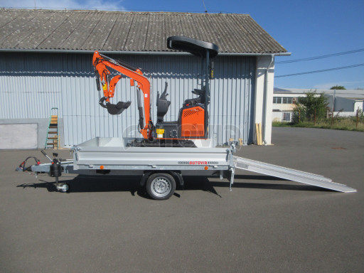 Sklápěcí přívěs VER SK 1,5T 2,65x1,55/0,30 ruč č.5