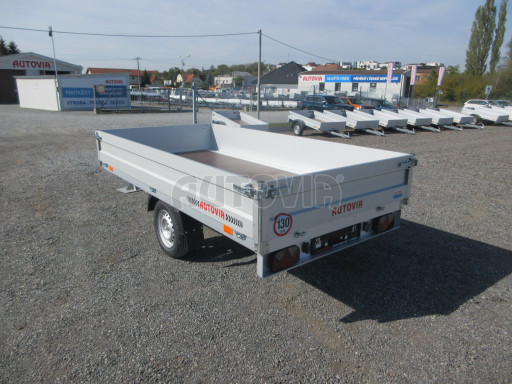 Nebrzděný přívěsný vozík ZV 32/22 750kg N1 3,00x1,50/0,35 zesílená náprava č.4