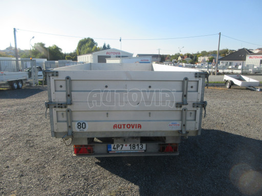 Bazarový třístranný sklápěč s nástavbou bočnic ATS 3SKS 2,5T 3,32x1,70/0,70 ECO ruč. č.5