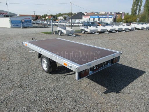 Nebrzděné plato ZV 32/22 750kg N1 3,00x1,50 zesílená náprava č.3