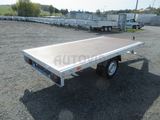 Nebrzděné plato ZV 32/22 750kg N1 3,00x1,50 zesílená náprava č.5