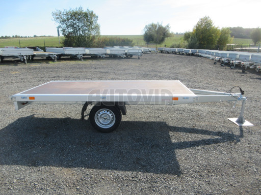 Nebrzděné plato ZV 32/22 750kg N1 3,00x1,50 zesílená náprava č.6