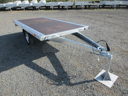 Nebrzděné plato ZV 32/22 750kg N1 3,00x1,50 zesílená náprava č.7