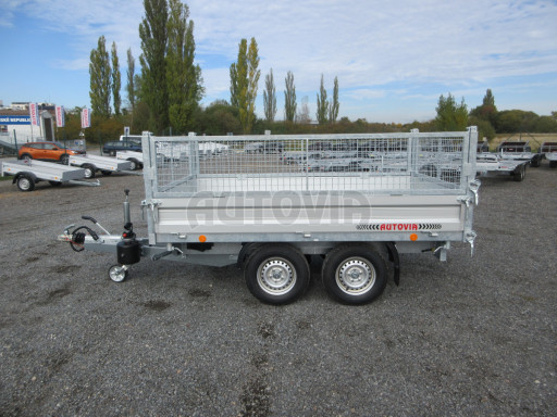 Třístranný sklápěč VER 3SKS 2,7T 2,65x1,55/0,80 v ruč. a nástavba Gitter č.5