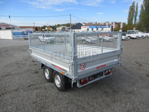 Třístranný sklápěč VER 3SKS 2,7T 2,65x1,55/0,80 v ruč. a nástavba Gitter č.6