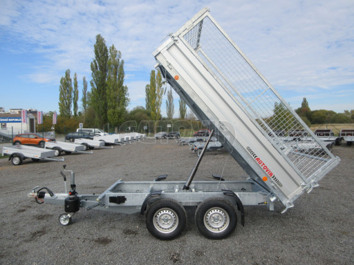 Třístranný sklápěč VER 3SKS 2,7T 2,65x1,55/0,80 v ruč. a nástavba Gitter č.18