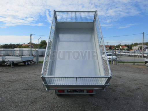 Třístranný sklápěč VER 3SKS 2,7T 2,65x1,55/0,80 v ruč. a nástavba Gitter č.20