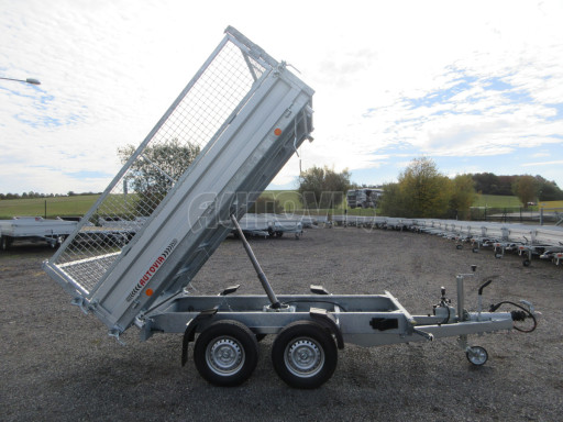 Třístranný sklápěč VER 3SKS 2,7T 2,65x1,55/0,80 v ruč. a nástavba Gitter č.22