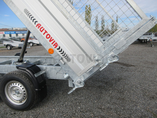 Třístranný sklápěč VER 3SKS 2,7T 2,65x1,55/0,80 v ruč. a nástavba Gitter č.25