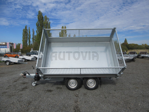 Třístranný sklápěč VER 3SKS 2,7T 2,65x1,55/0,80 v ruč. a nástavba Gitter č.31