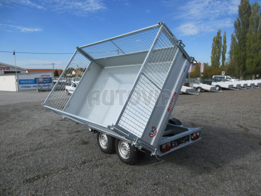Třístranný sklápěč VER 3SKS 2,7T 2,65x1,55/0,80 v ruč. a nástavba Gitter č.32