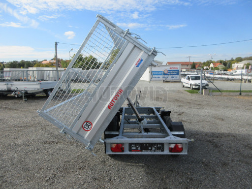 Třístranný sklápěč VER 3SKS 2,7T 2,65x1,55/0,80 v ruč. a nástavba Gitter č.33