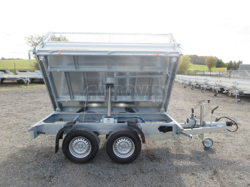 Třístranný sklápěč VER 3SKS 2,7T 2,65x1,55/0,80 v ruč. a nástavba Gitter č.35