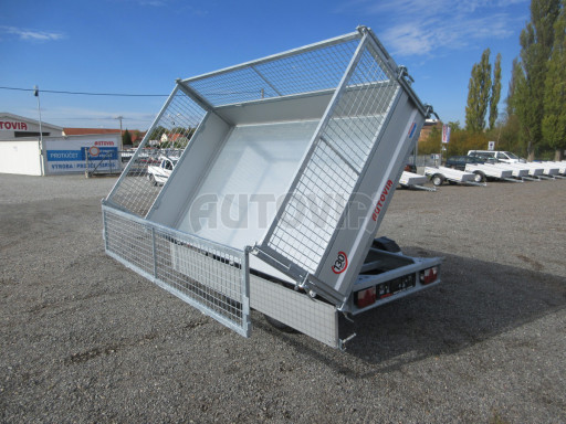 Třístranný sklápěč VER 3SKS 2,7T 2,65x1,55/0,80 v ruč. a nástavba Gitter č.39