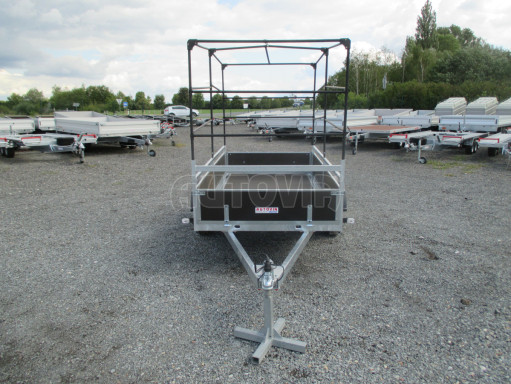 Nebrzděný přívěs s plachtou VA 750kg 2,52x1,27/1,55 RE POČ zesílená náprava č.15