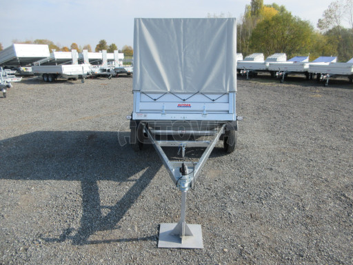 Sklopný nebrzděný přívěs AVM N1 750kg 2,02x1,23/0,35 s konstrukcí a plachtou č.19