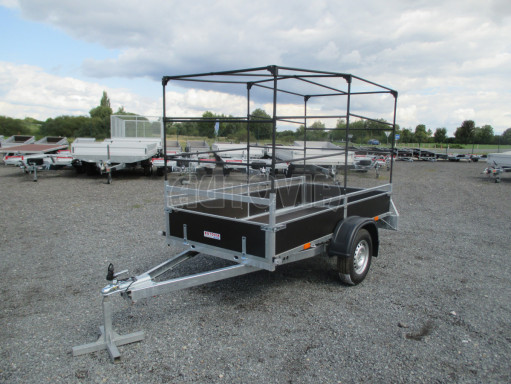 Nebrzděný přívěs s plachtou VA 750kg 2,52x1,27/1,55 RE POČ zesílená náprava č.3