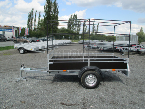 Nebrzděný přívěs s plachtou VA 750kg 2,52x1,27/1,55 RE POČ zesílená náprava č.5