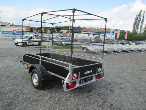 Nebrzděný přívěs s plachtou VA 750kg 2,52x1,27/1,55 RE POČ zesílená náprava č.6