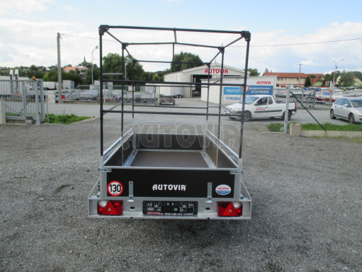 Nebrzděný přívěs s plachtou VA 750kg 2,52x1,27/1,55 RE POČ zesílená náprava č.7