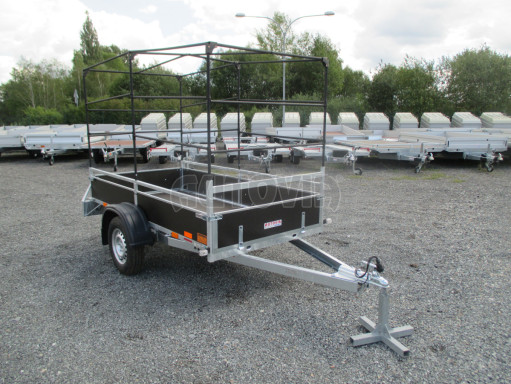 Nebrzděný přívěs s plachtou VA 750kg 2,52x1,27/1,55 RE POČ zesílená náprava č.10