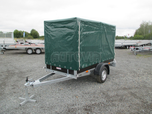 Nebrzděný přívěs s plachtou VA 750kg 2,52x1,27/1,55 RE POČ zesílená náprava č.1