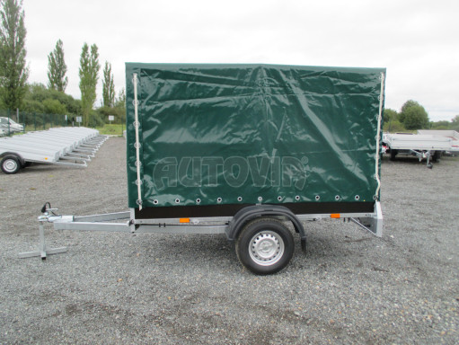 Nebrzděný přívěs s plachtou VA 750kg 2,52x1,27/1,55 RE POČ zesílená náprava č.2