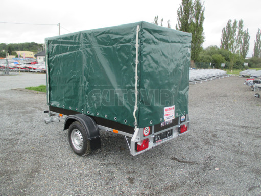 Nebrzděný přívěs s plachtou VA 750kg 2,52x1,27/1,55 RE POČ zesílená náprava č.12