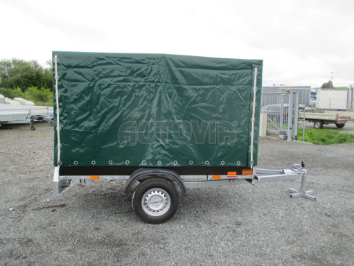 Nebrzděný přívěs s plachtou VA 750kg 2,52x1,27/1,55 RE POČ zesílená náprava č.14