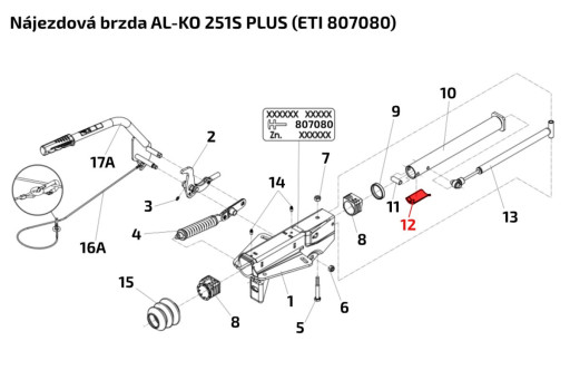 Přídržná vložka manžety pro AL-KO 161S,251S,251G PLUS č.2