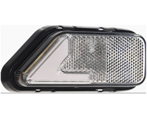 Svítilna obrys. pravá bílá s odrazkou