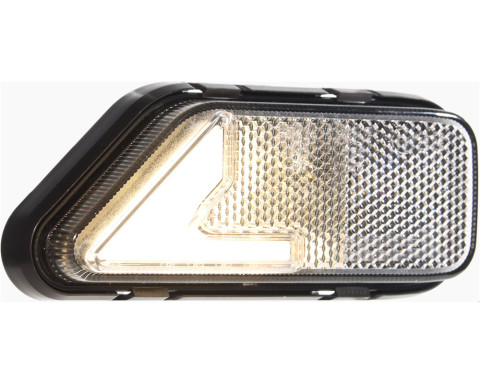 Svítilna obrys. pravá bílá s odrazkou