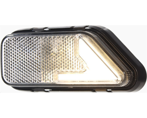 Svítilna obrys. levá bílá s odrazkou