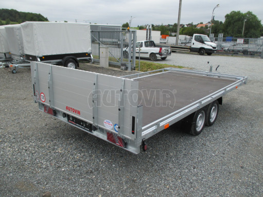 AD 2,7T 4,17x2,09 hydraulicky sklopné plato s rampou