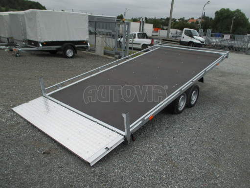 AD 2,7T 4,17x2,09 hydraulicky sklopné plato s rampou