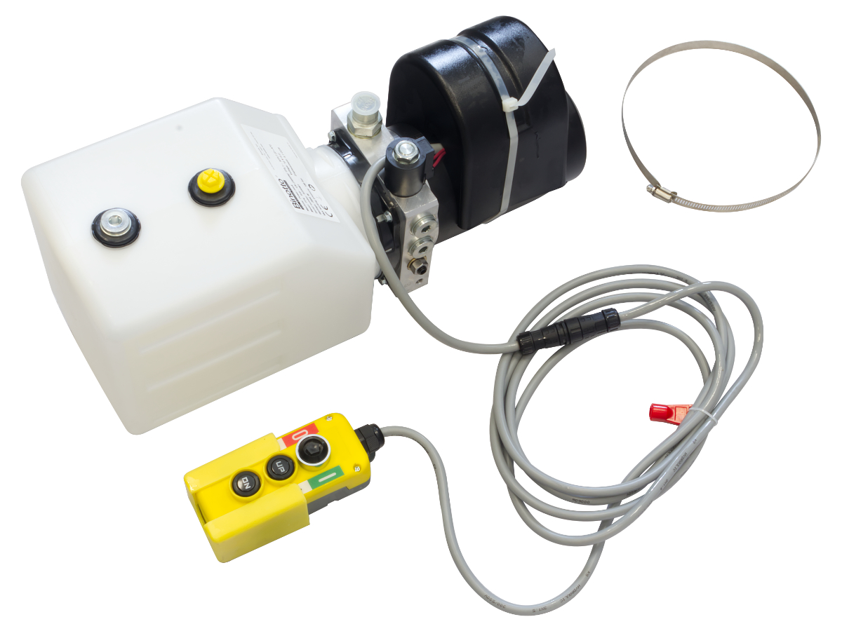 Elektrohydraulické čerpadlo 12V, Binotto, 180bar, s nádrží 8L č.1