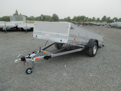 Brzděný sklopný valník s rampou ZV 31 1,3T B1 skl 3,60x1,60/0,50