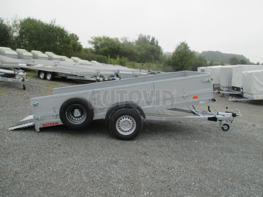 Brzděný sklopný valník s rampou ZV 31 1,3T B1 skl 3,60x1,60/0,50