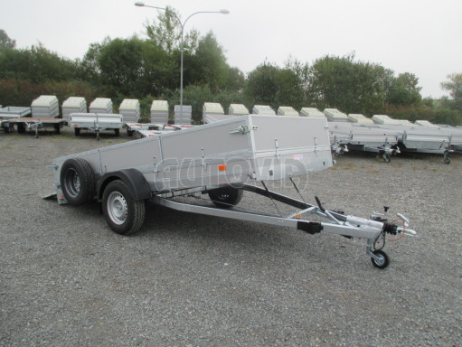 Brzděný sklopný valník s rampou ZV 31 1,3T B1 skl 3,60x1,60/0,50