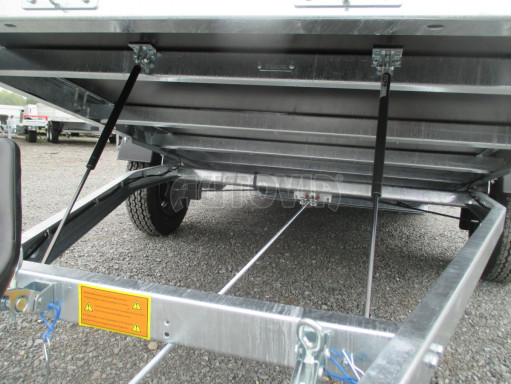 Brzděný sklopný valník s rampou ZV 31 1,3T B1 skl 3,60x1,60/0,50