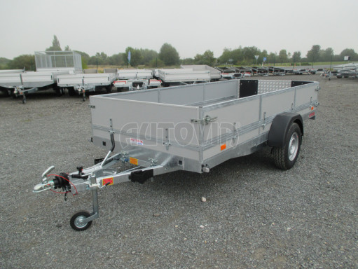 Brzděný sklopný valník s rampou ZV 31 1,3T B1 skl 3,60x1,60/0,50