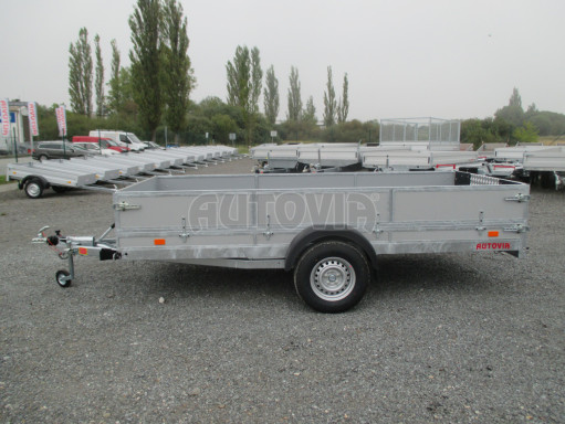 Brzděný sklopný valník s rampou ZV 31 1,3T B1 skl 3,60x1,60/0,50