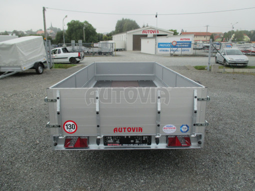 Brzděný sklopný valník s rampou ZV 31 1,3T B1 skl 3,60x1,60/0,50