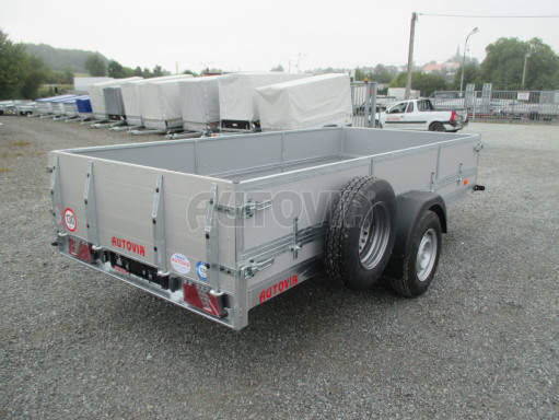 Brzděný sklopný valník s rampou ZV 31 1,3T B1 skl 3,60x1,60/0,50